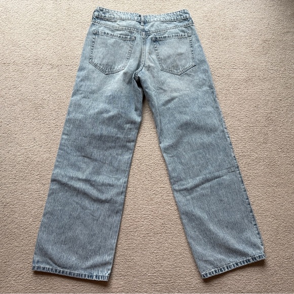NEW Hollister Low-Rise Baggy Relaxed Leg Opening Jeans Jean Sz 6 28” Medium Wash - Picture 7 of 9